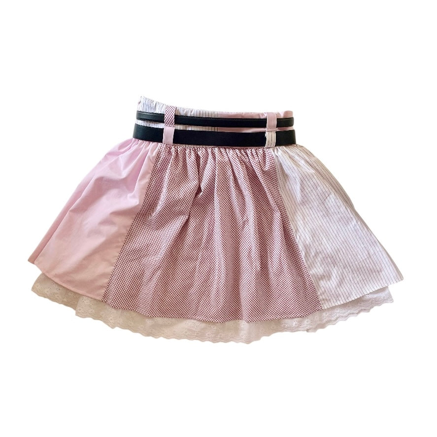 [REMAKE] Double belt Skirt - Love/Hate