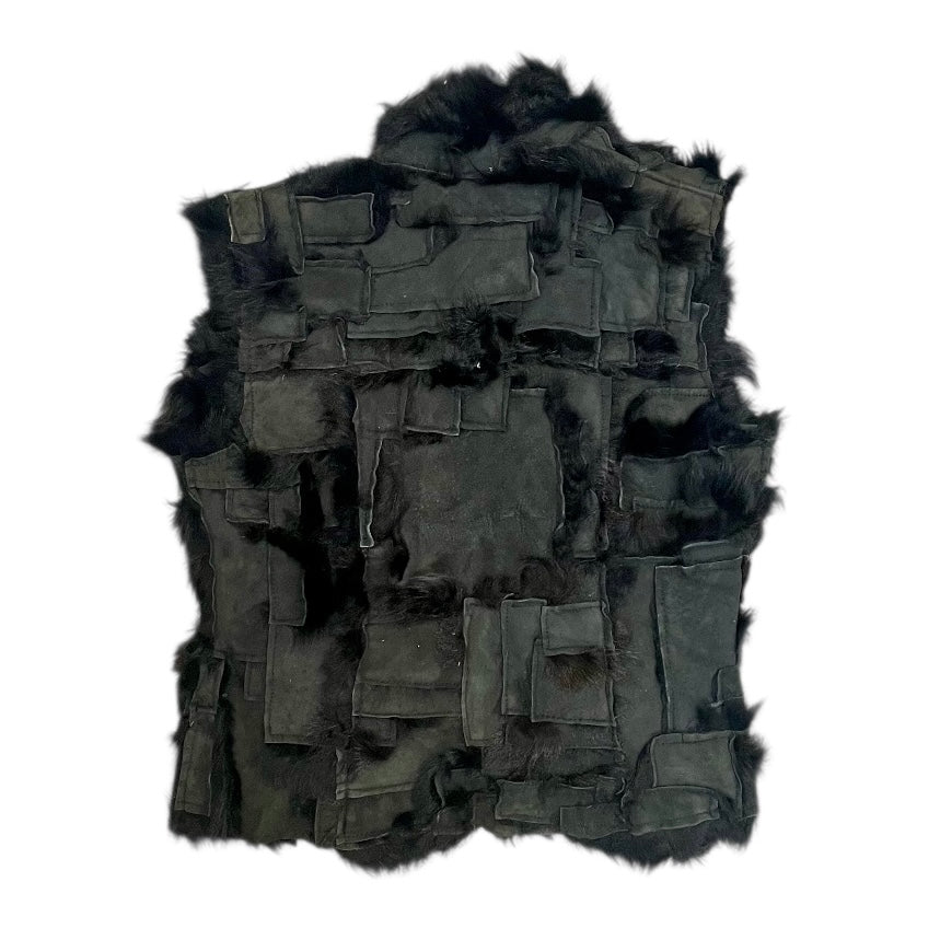 [VINTAGE] Sleeveless lamb suede vest