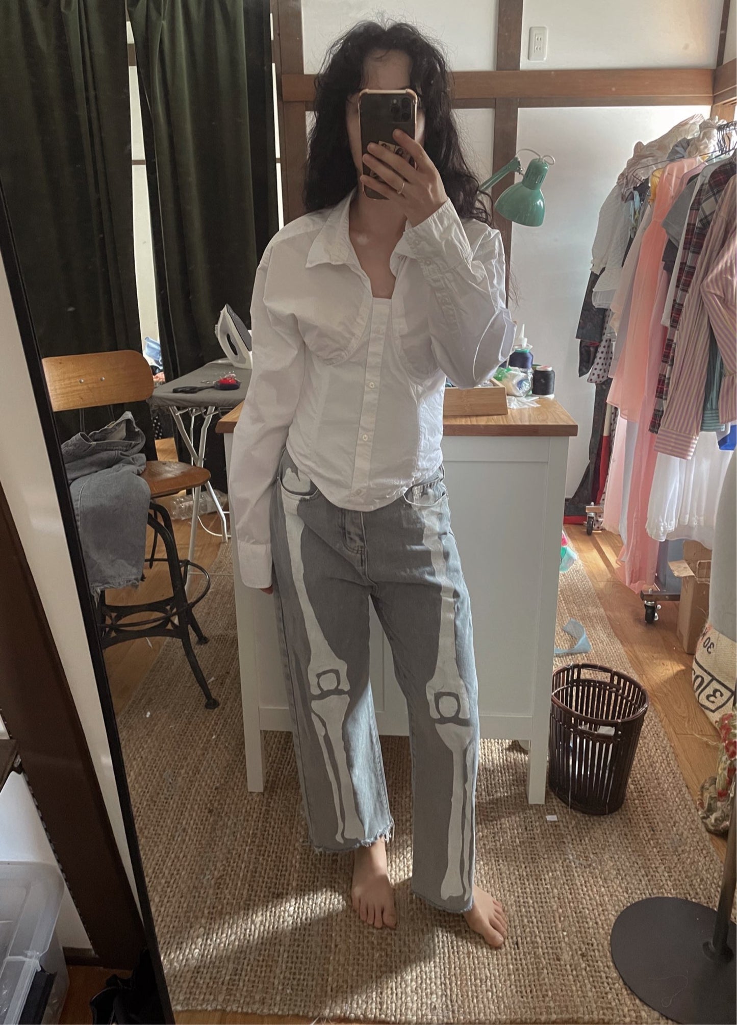 [REMAKE] Bustier Smocked Shirt