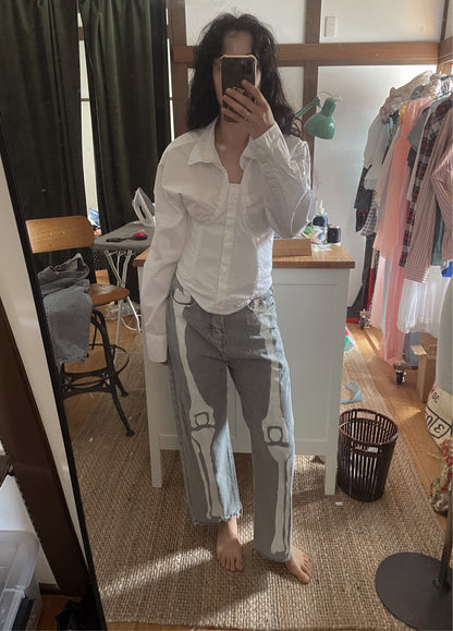 [REMAKE] Bustier Smocked Shirt
