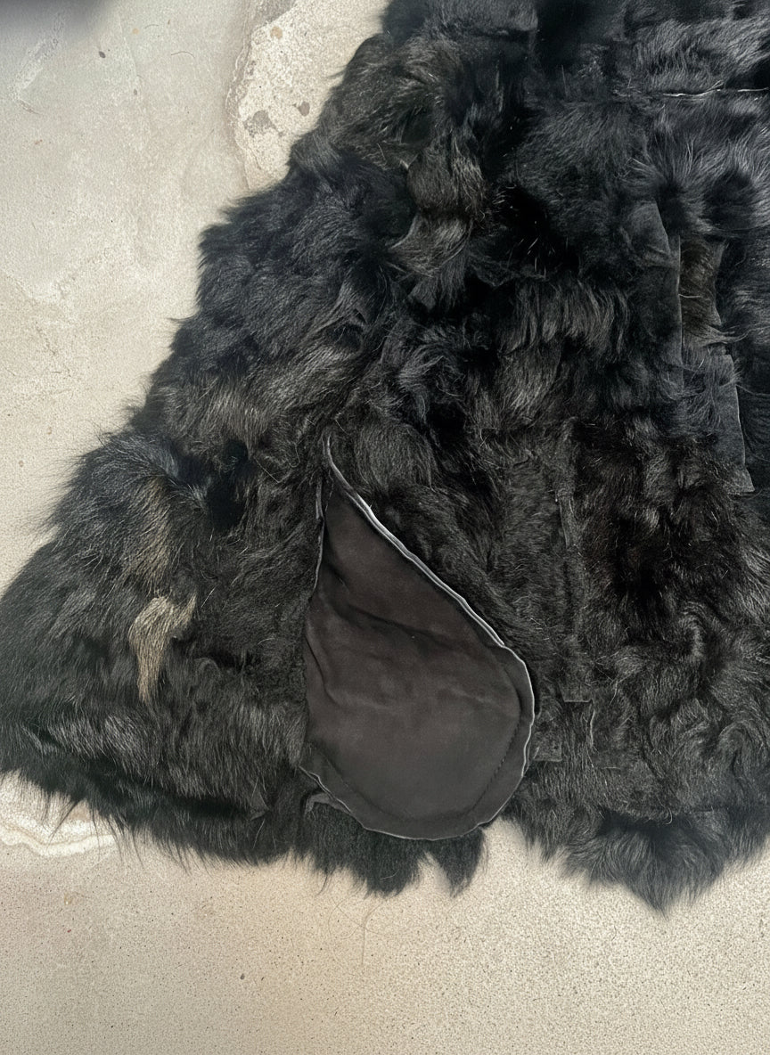 [VINTAGE] Sleeveless lamb suede vest