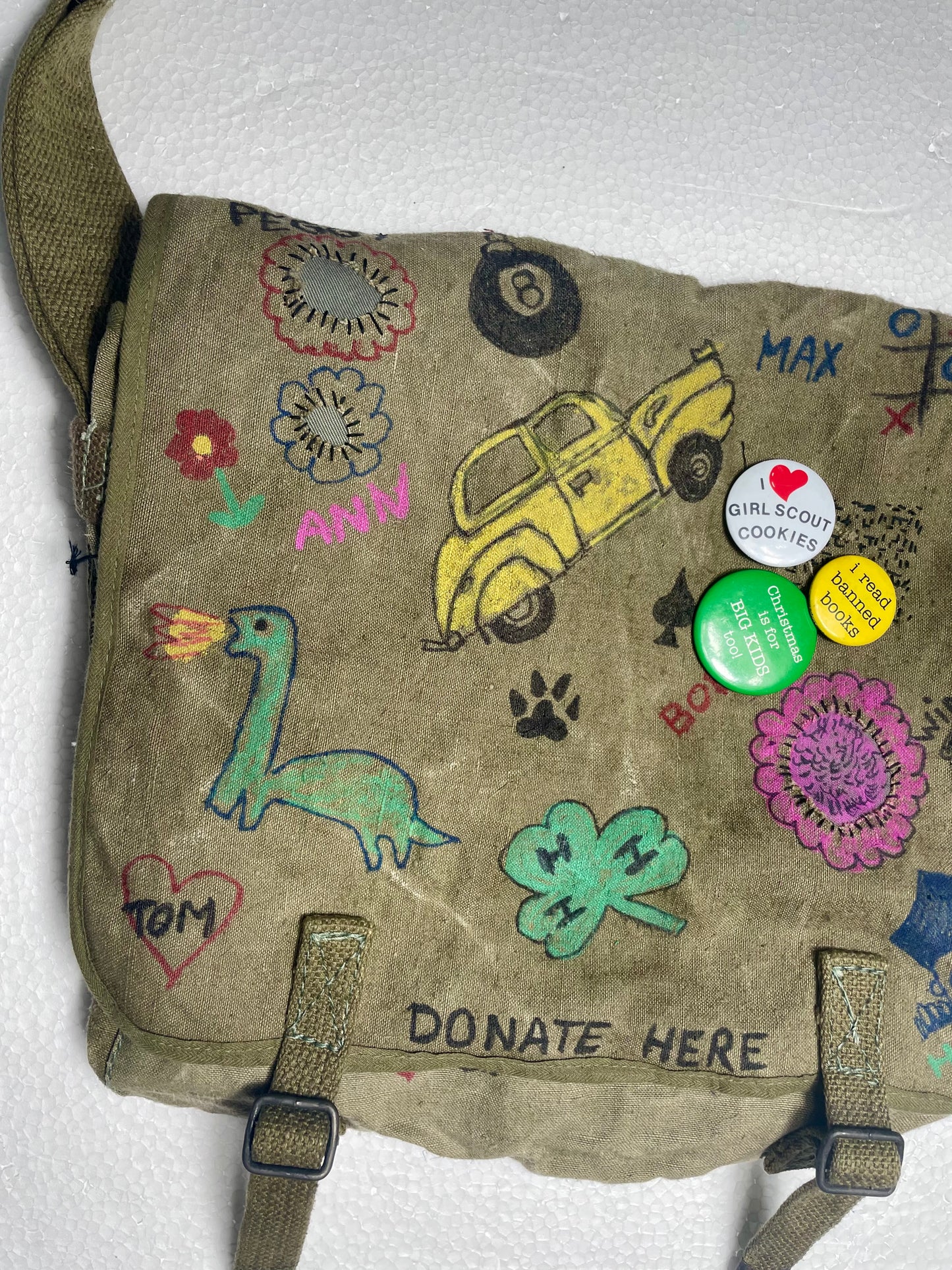 [CUSTOMIZED] 1950s French Army Bag