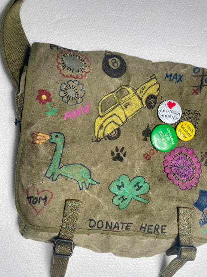 [CUSTOMIZED] 1950s French Army Bag