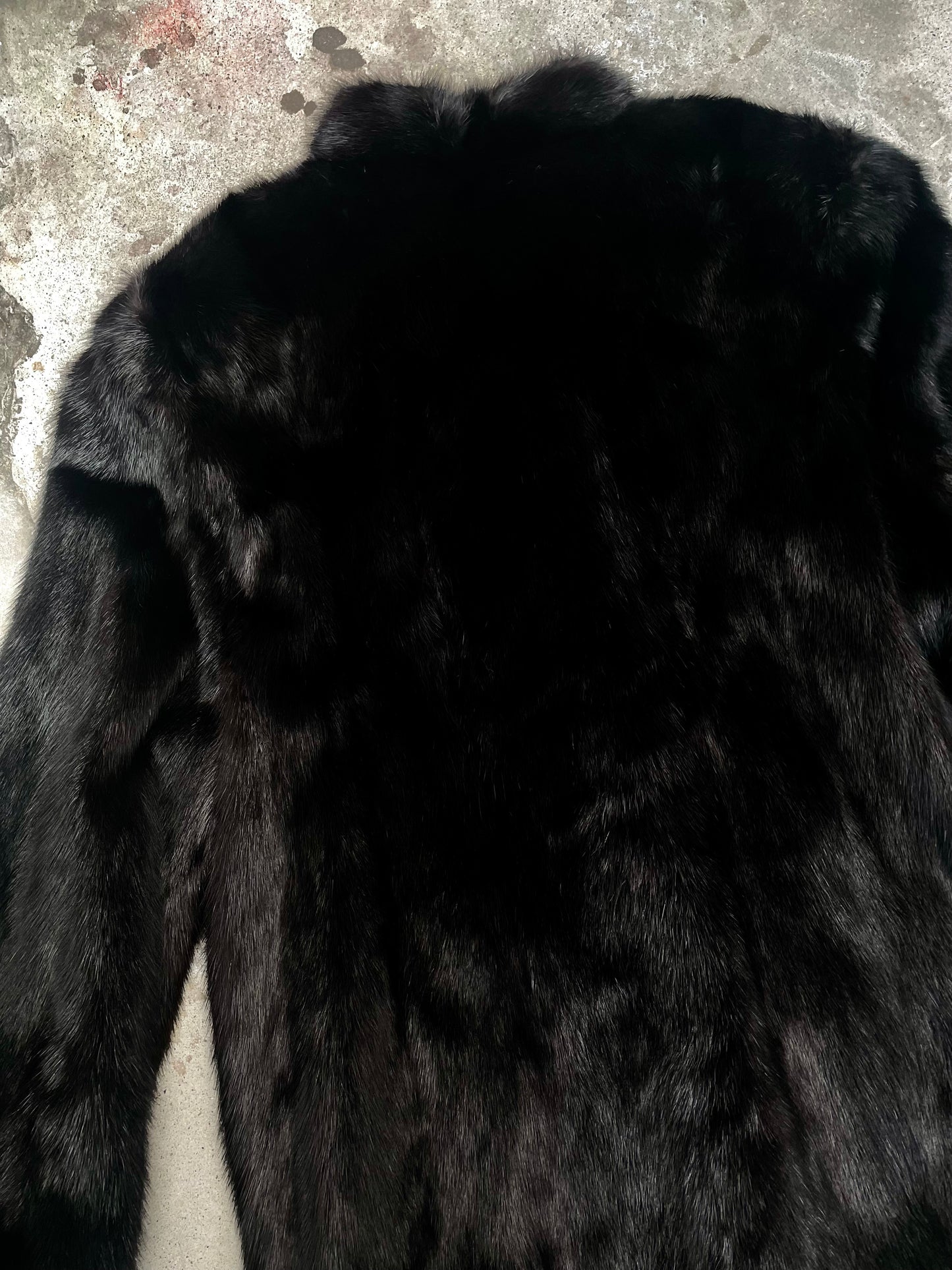 [USED] Dark Brown Real Fur Coat