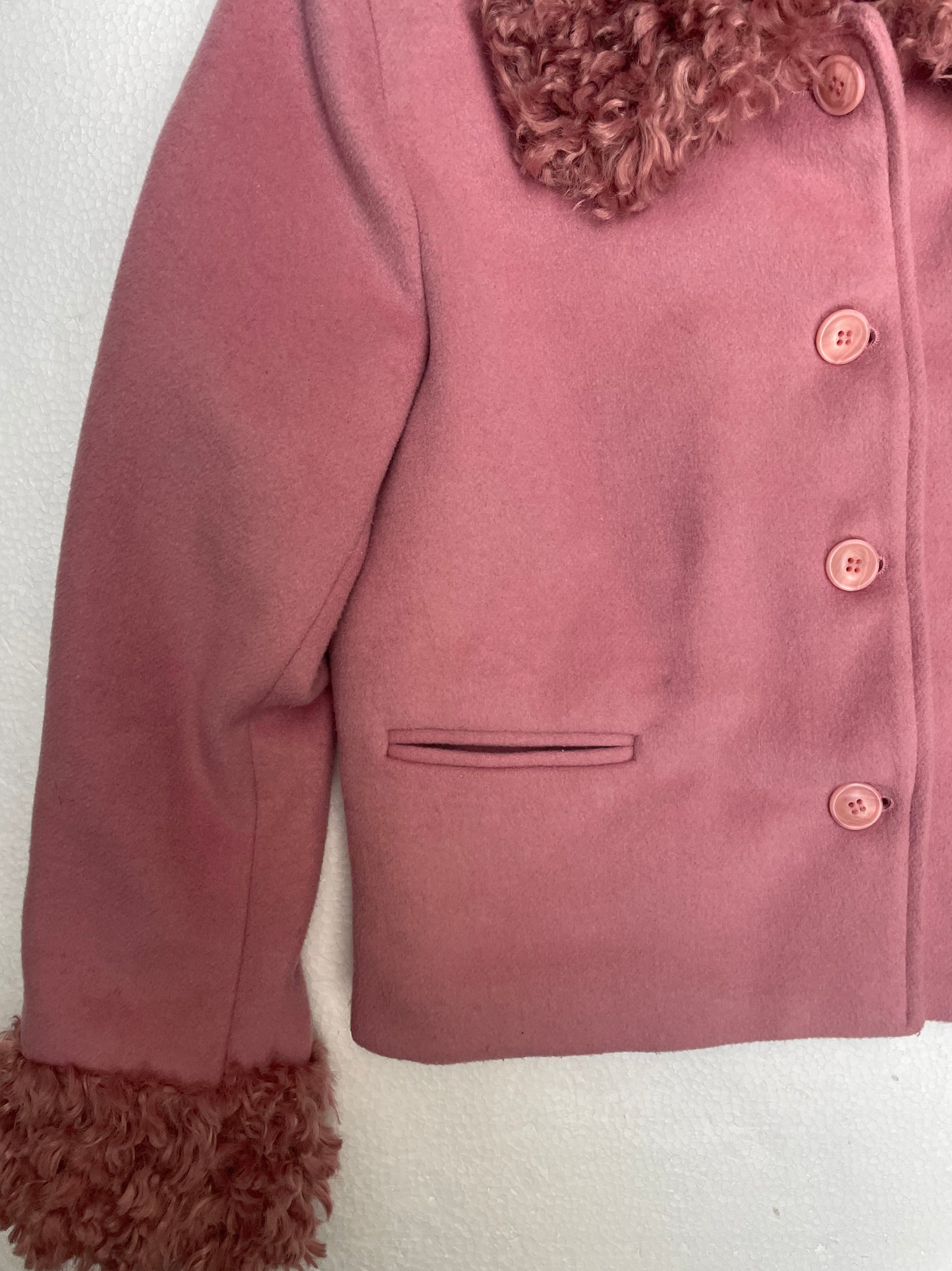 [USED] Faux Fur Collar Jacket