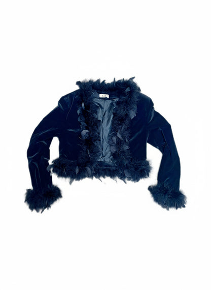 [USED] Black feathers Jacket