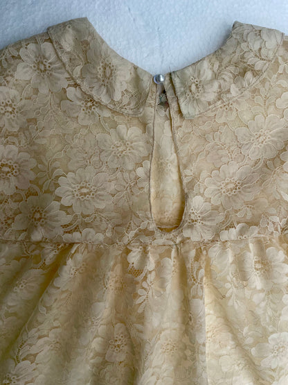 [ONE OF A KIND] French Lace Baby Doll Mini Dress / Blouse