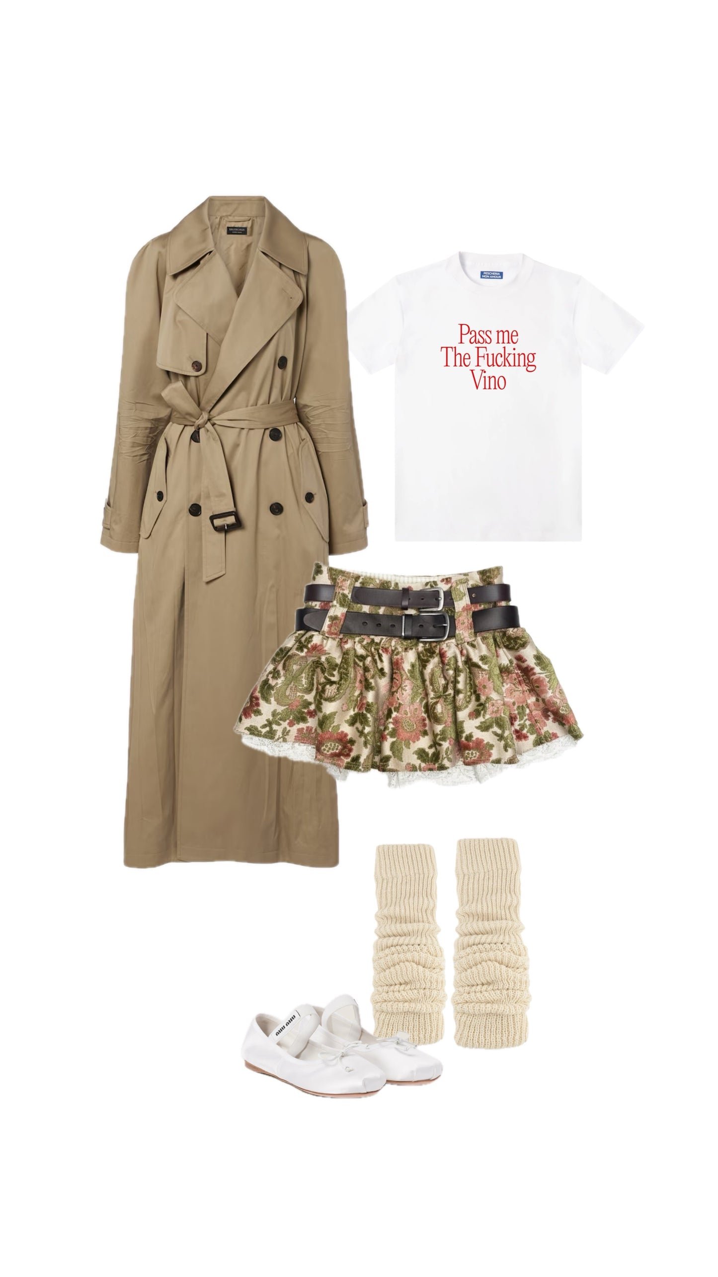 [REMAKE] Mini Skirt with Double Leather Belt