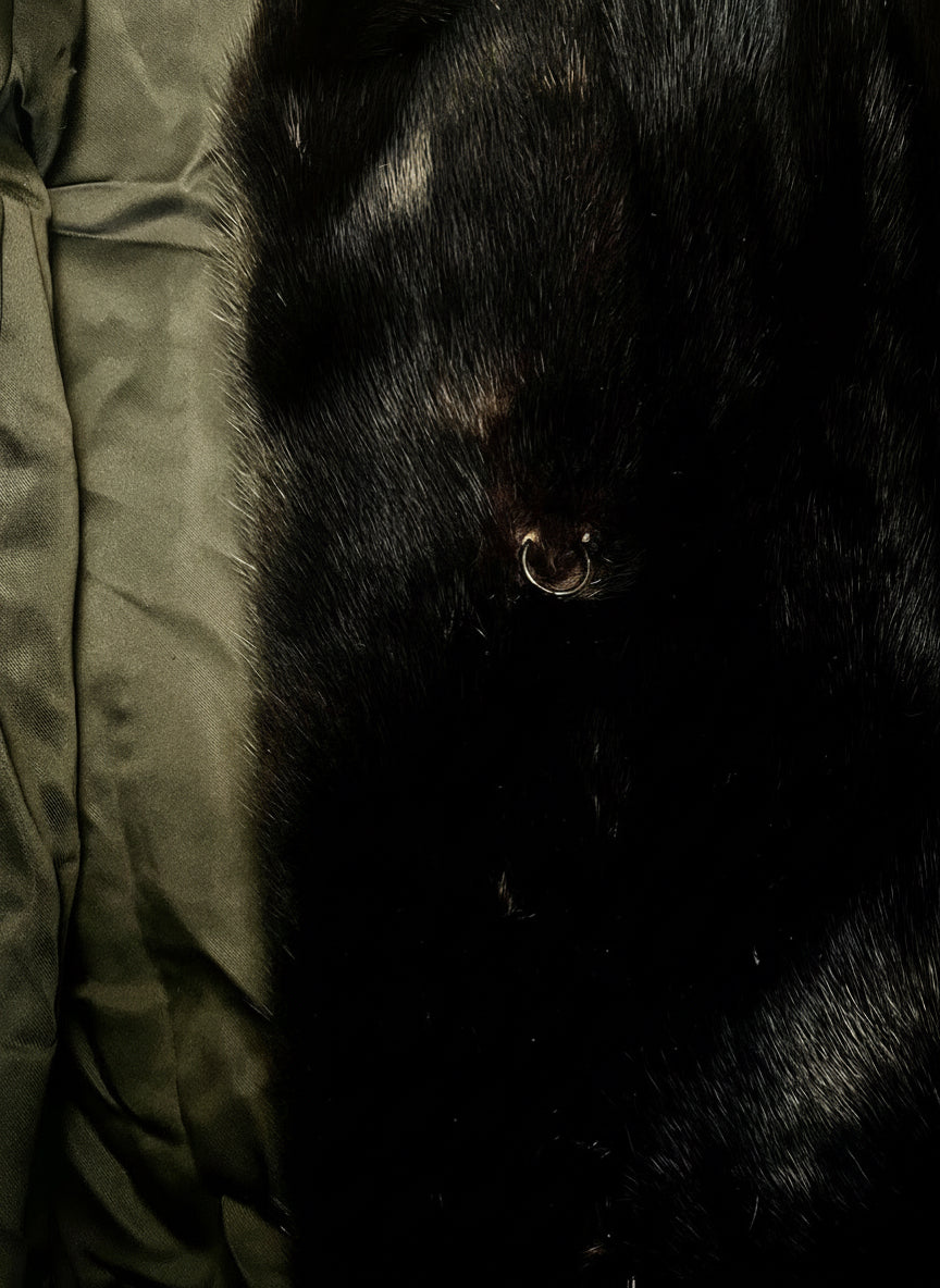 [USED] Black Fur Coat