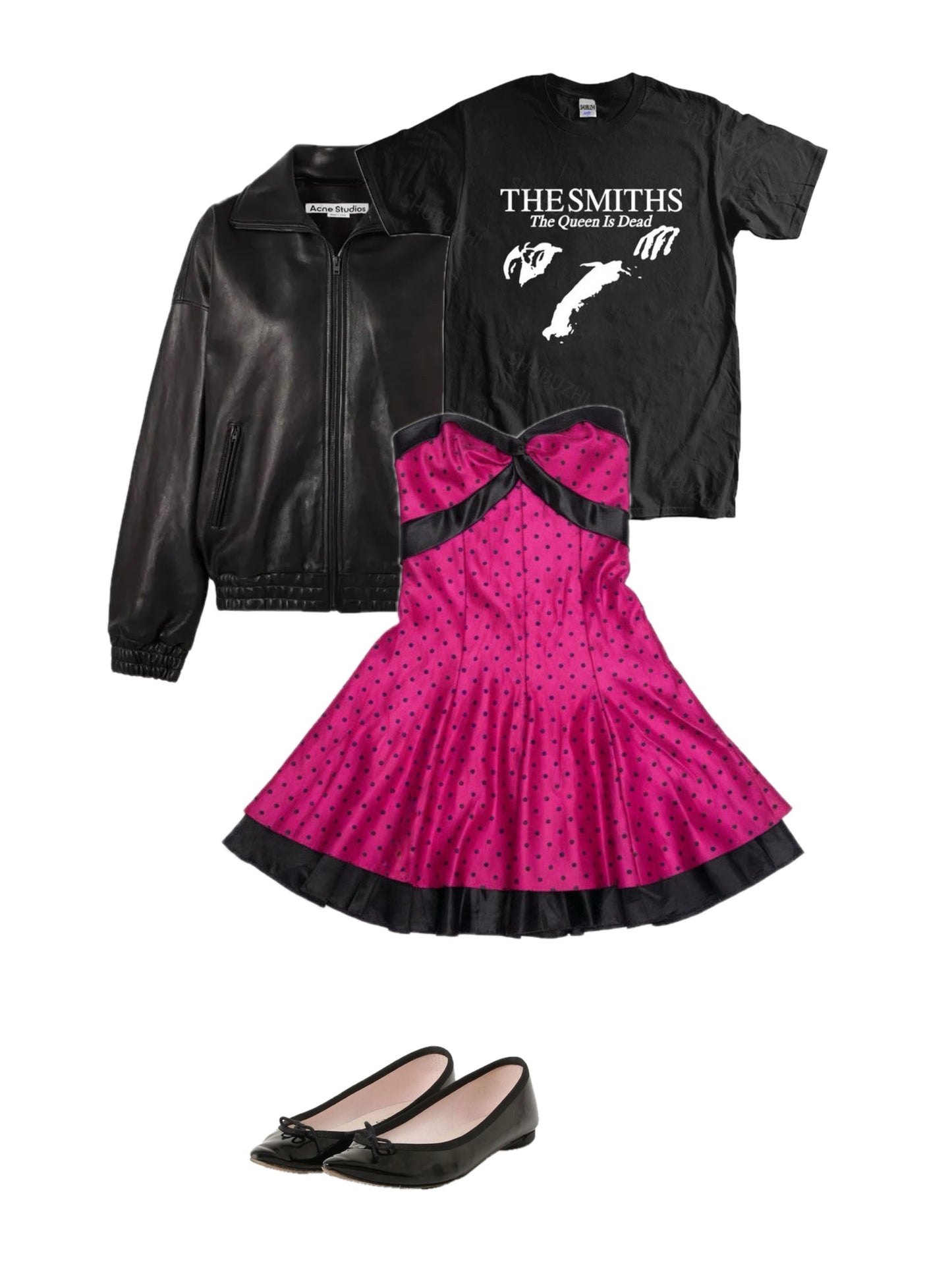 [VINTAGE] 1980s Gunne Sax Strapless Mini Dress