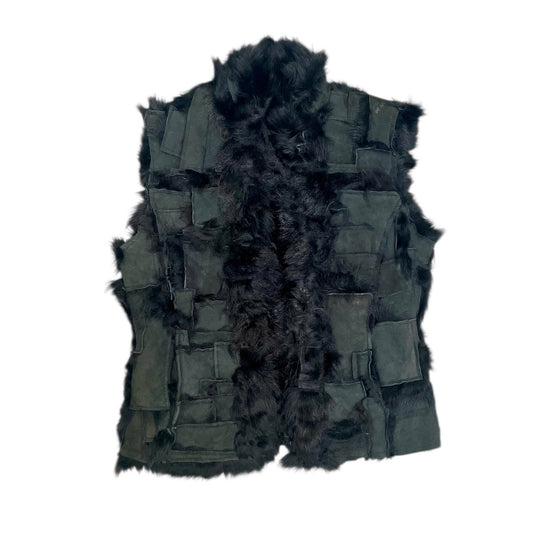 [VINTAGE] Sleeveless lamb suede vest