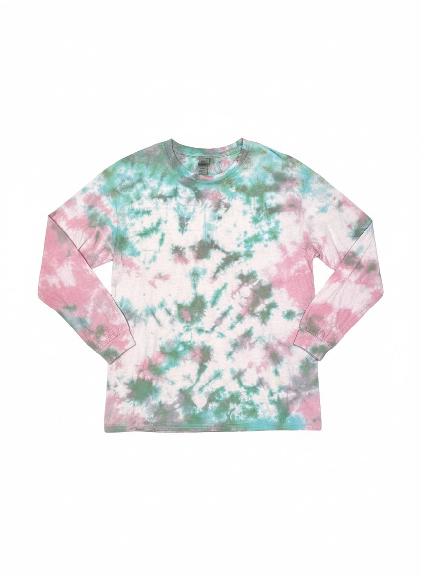 [REMAKE] Tie Dye Long Sleeve Message T-Shirt