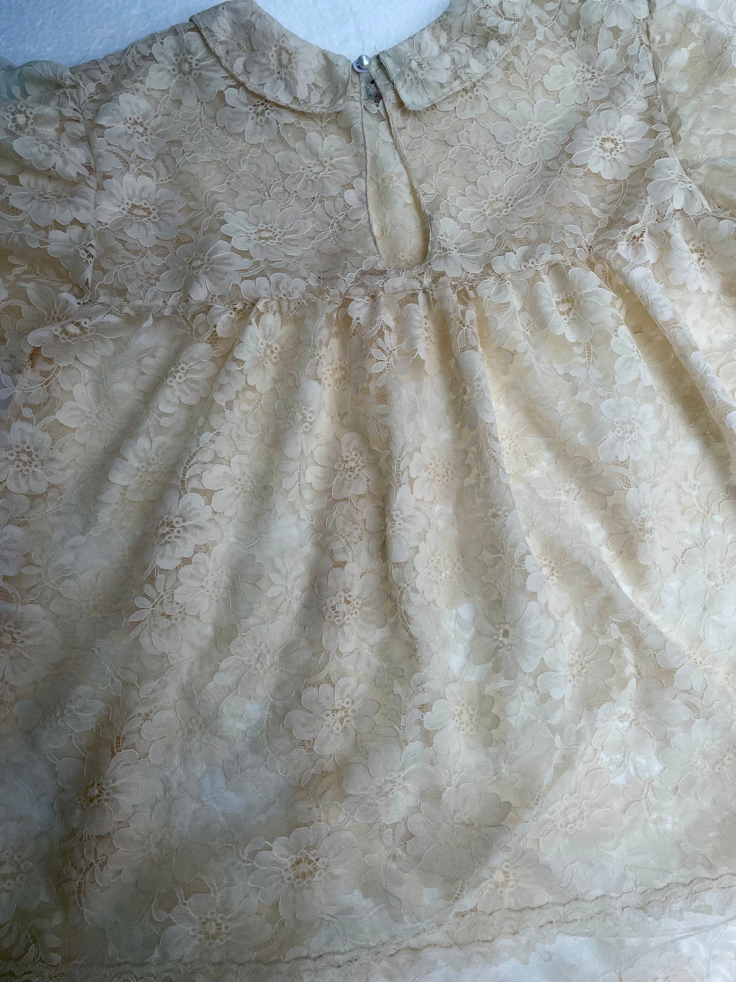 [ONE OF A KIND] French Lace Baby Doll Mini Dress / Blouse