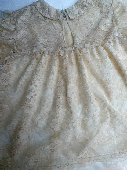 [ONE OF A KIND] French Lace Baby Doll Mini Dress / Blouse