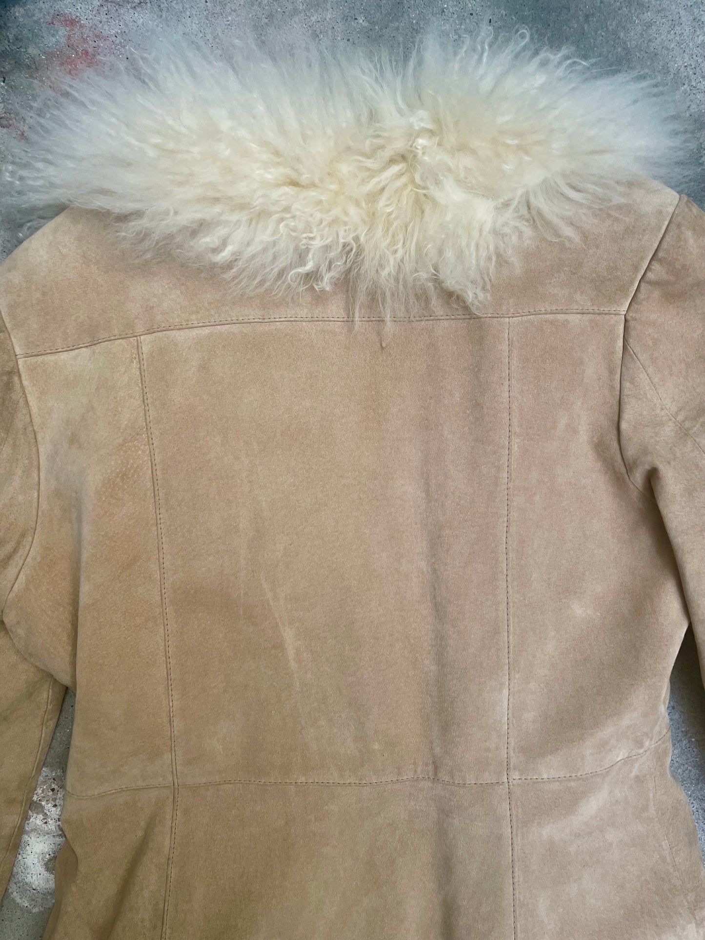 [USED] Coat with Mongolian Sheepskin