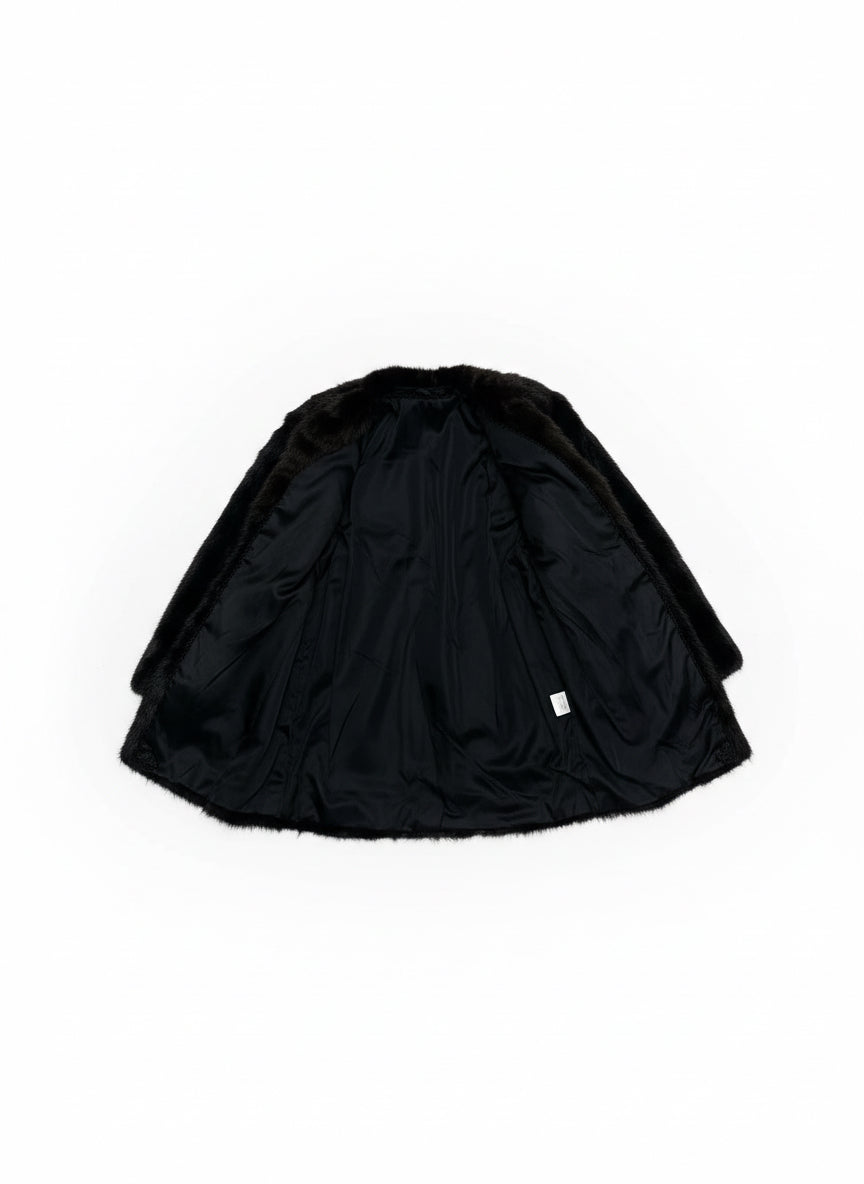 [USED] Dark Brown Real Fur Coat