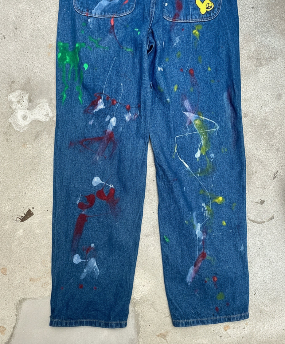 [REMAKE] Unisex Painted Denim Overalls