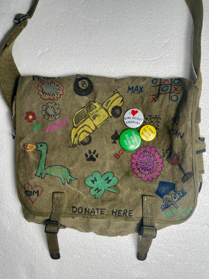 [CUSTOMIZED] 1950s French Army Bag