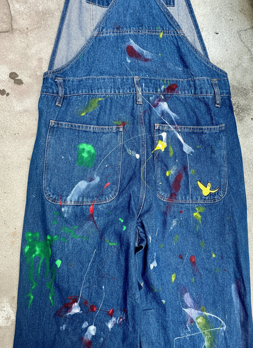 [REMAKE] Unisex Painted Denim Overalls