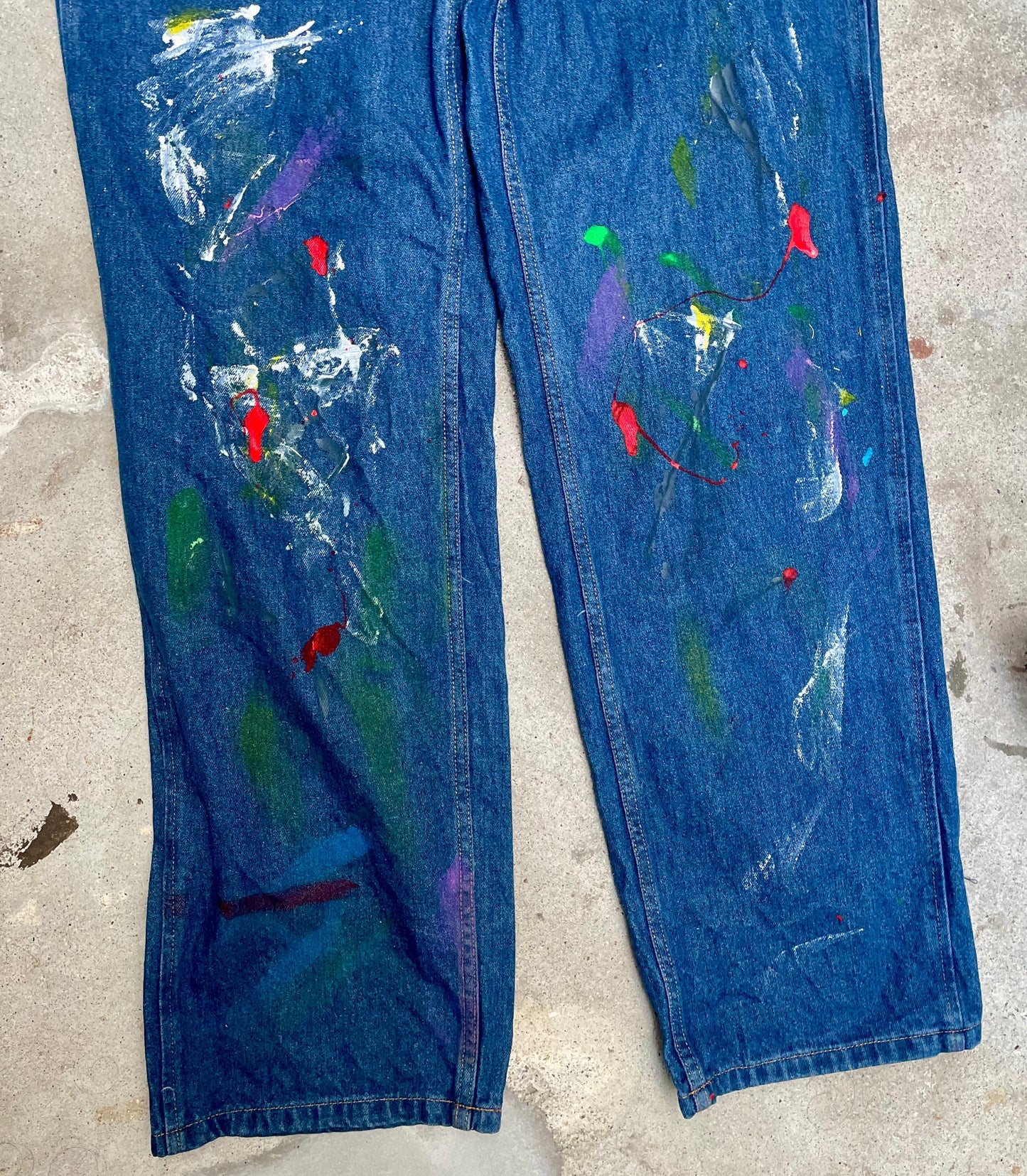 [REMAKE] Unisex Painted Denim Overalls