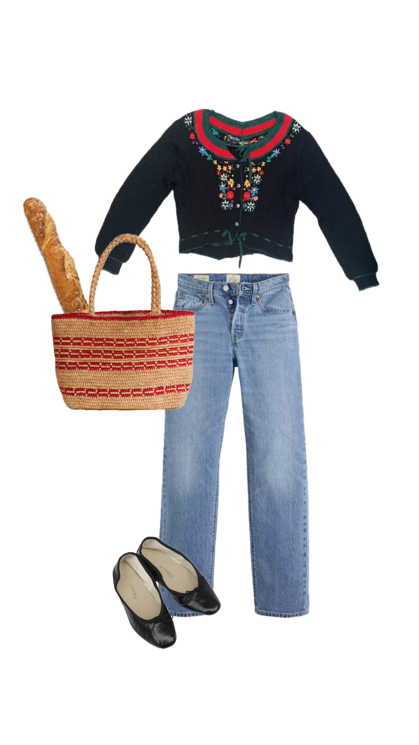 [VINTAGE] Tyrolean Embroidered Cardigan