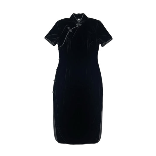 [USED] Black Velvet Qipao