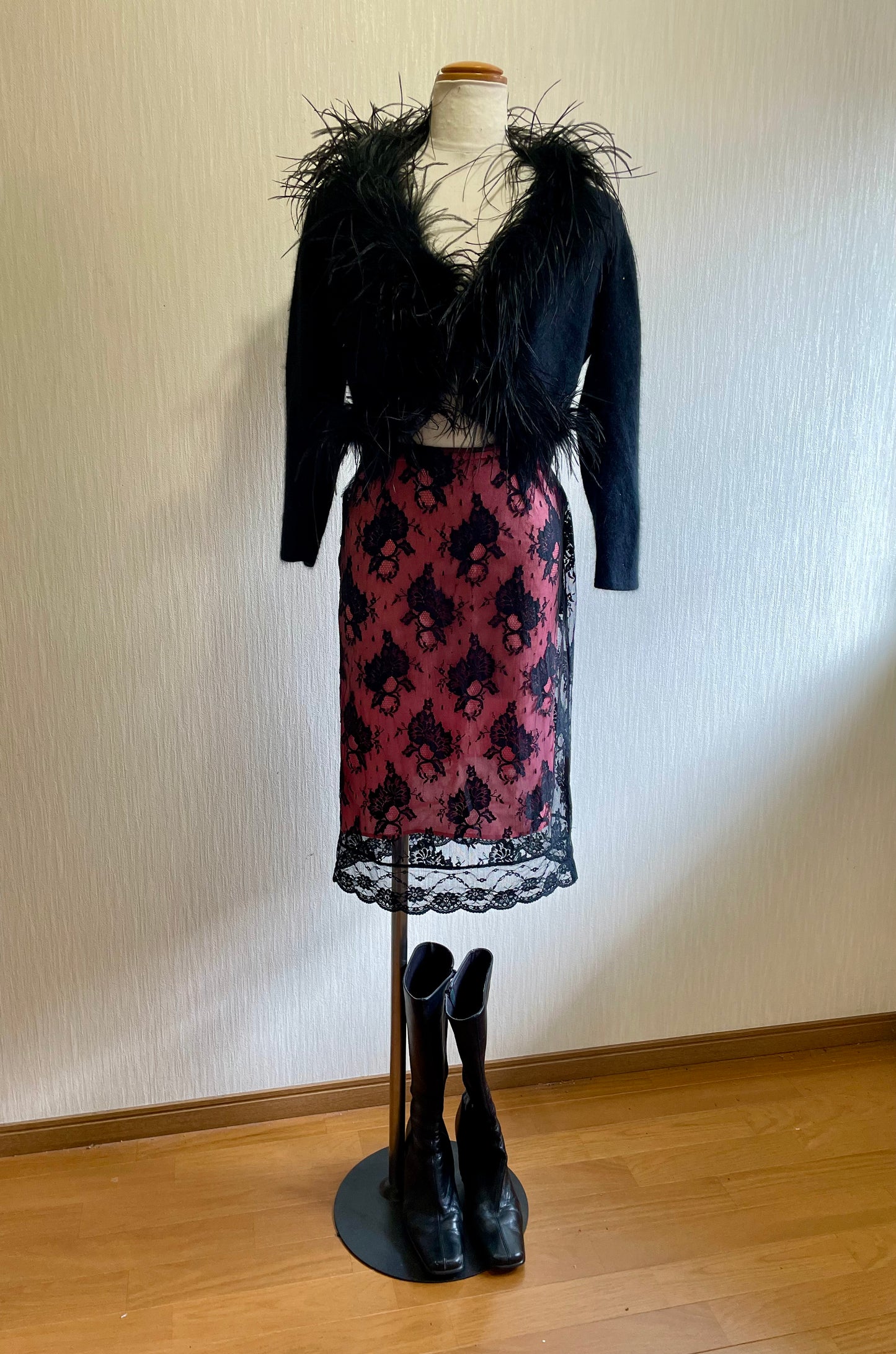 【USED 】Lace pencil skirt