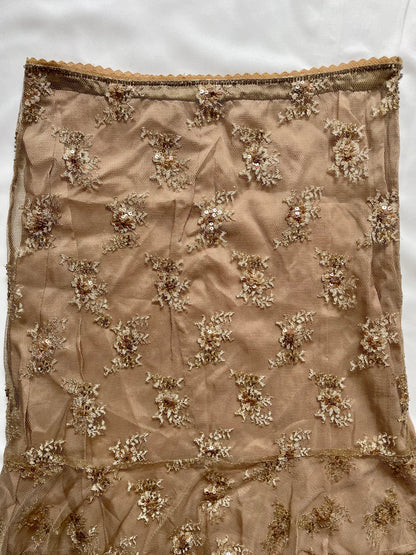 【USED】Sequin embellished midi skirt